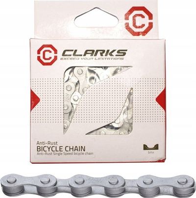 Zinxhir biçiklete Clarks C410AR, 1 marsh, 112 hallka, ngjyrë argjend