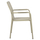 Karrige e jashtme HomeMarkt Rachel HM6088.07, alumin, 63x58x85cm, ulliri e errët