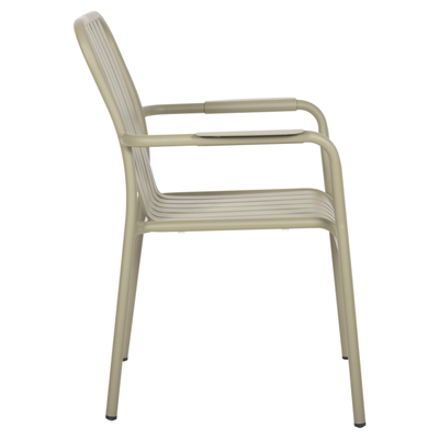 Karrige e jashtme HomeMarkt Rachel HM6088.07, alumin, 63x58x85cm, ulliri e errët