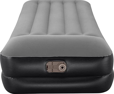 Dyshek ajri Bestway 67401 Air Bed Single, njëpersonsh, me pompë elektrike, gri e zezë