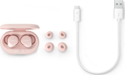 Kufje True Wireless Philips TAT1209 me kuti karikimi, rozë