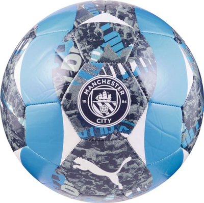 Top futbolli Puma MCFC Prematch 84548 74, trajnues, gri e kaltër