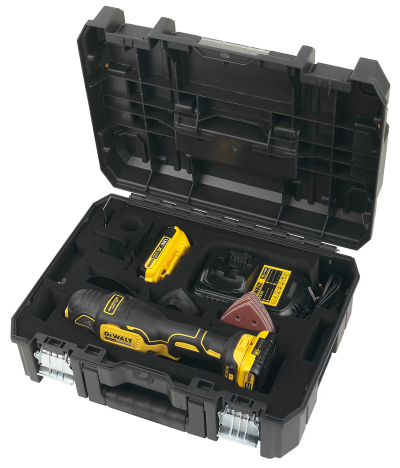 Mjet shumëfunksional oscilues pa brusha DeWALT, 18V XR, 2x2.0Ah