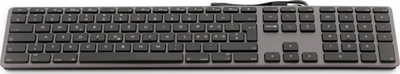 Tastierë LMP USB Keyboard with Large Characters, 110 taste, me kabllo USB, gri