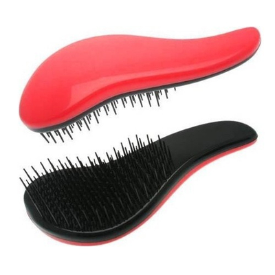 Brushë për flokë Dtangler, kuq e zi