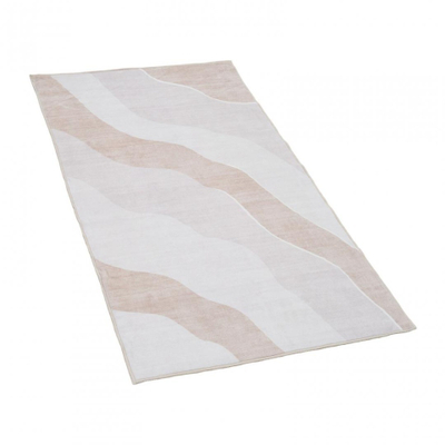 Tapet shtëpie Printed Rug SAND, 70x140cm, poliester, bezhë e hapur