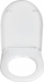 Ulëse tualeti Wenko Geberit Icon, Soft Close, plastike, e bardhë