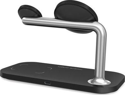 Karikues pa tela Mobile Origin 3 në 1, MagSafe, për iPhone, Apple Watch edhe AirPods, i zi