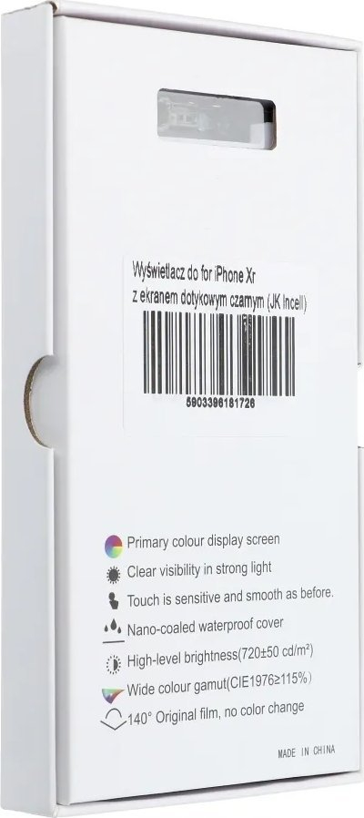 Display telefon JK për iPhone XR, Incell LCD, ekran prekje, i zi