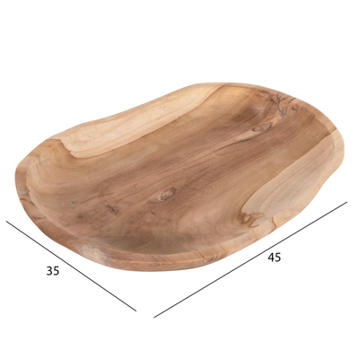 Dekor tavoline Oval 45x35x4Hcm (HM4293)