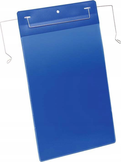 Xhep dokumentesh Durable Wire Hanger Pocket, A4, polipropilen, blu