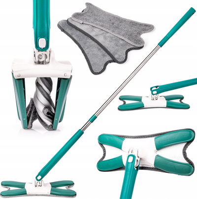 Refill mop për dysheme Type X Rotary, set 3 copë, koka rrotulluese 360°, gri