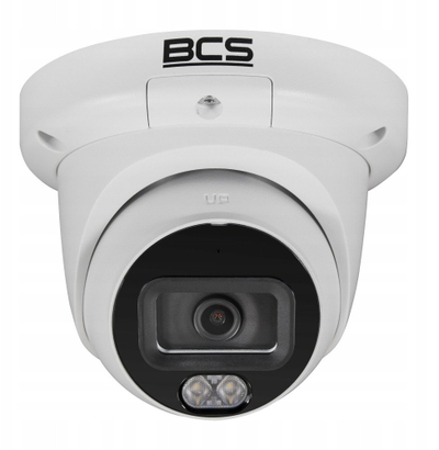 Kamerë dome IP BCS BCS-L-EIP28FCR3L3-Ai1, 8MP, lentë 2.8mm, e bardhë