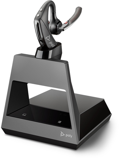 Kufje zyre Poly Voyager 5200 Office, Bluetooth, me bazë karikimi, e zezë