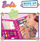 Set kreativ Lisciani Barbie Sketch Book Make Up Goal, me fletore vizatimi, me aksesorë grimi, shumëngjyrësh