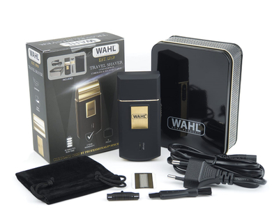 Aparat rroje elektrik Wahl Travel Shaver Gold Edition, kompakt, për udhëtim, i artë