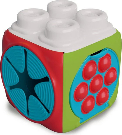 Lodër aktiviteti Clementoni Clemmy Sensory Activity Cube, blloqe të buta, për foshnje 6 muaj+