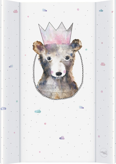Dyshek ndërrimi Ceba Comfort Watercolor World Princess, 50x70 cm, 2 anësh, i bardhë