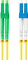 Kabllo fibër optike Lanberg Patchcord SM, LC APC në LC UPC, 2m, e verdhë