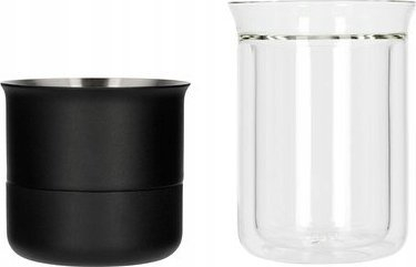 Set pour-over kafeje Fellow Stagg X, çelik inox, filxhan dopio xham, transparent