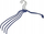 Varese rrobash Wenko Shaped Slim, 42 cm, set me 4 copë, blu e errët