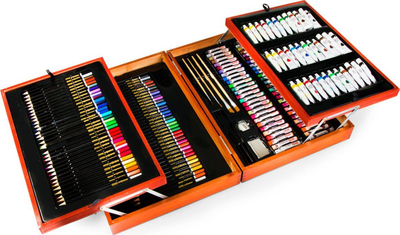 Set arti kreativ EASY 168 pjesë, për vizatim dhe ngjyrosje
