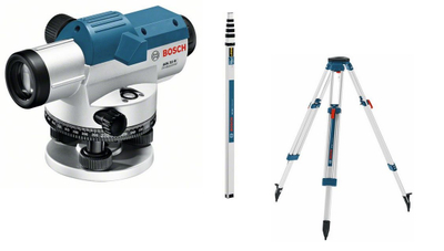 Nivel optik Bosch GOL32G me trekëmbësh BT160 dhe shtyllë GR500