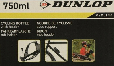 Shishe uji për biçikletë Dunlop, 750ml, me mbajtëse