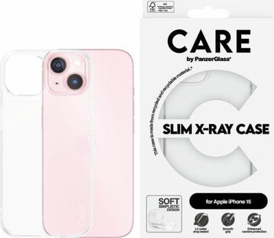 Këllëf telefoni Slim X-Ray Case për Apple iPhone 15, i hollë, i butë, transparent