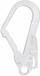 Karabinë sigurie Kratos Scaffold Hook, çelik i farkëtuar, hapje 50.8mm, ngjyrë argjendi