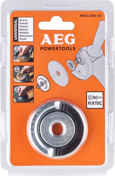 Arrë Fixtec për laps këndi AEG 4932358225, metal, e zezë
