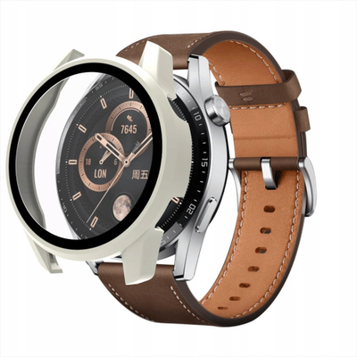 Mbrojtës xhami për smartwatch Huawei Watch GT3 42mm, PC, i bardhë