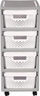 Raft me sirtarë Curver Infinity Shelf, 4 sirtarë, 30x36x69 cm, gri me të bardhë
