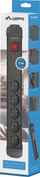 Shirit elektrik Lanberg SP1-05E-0500-BK, 5 presa, kabllo 5 m, i zi