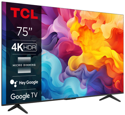 TV TCL 75P655, 75", 4K, Smart Google TV, i zi
