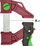 Shtrëngues Piher Light PAL, 120kg, 16cm, i kuq