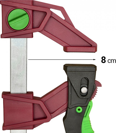 Shtrëngues Piher Light PAL, 120kg, 16cm, i kuq