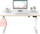 Tavolinë kompjutri për kalamoj Ultradesk Pulsar, elektrike me lartësi që rregullohet 55-81 cm, mban gjer 60 kg, e bardhë