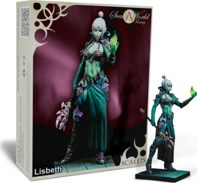 Figurë metalike Scale75 Lisbeth, 75mm, fantasy, shumëngjyrëshe