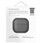 Заштитна футрола UNIQ Glase за AirPods 4, Glossy Smoke, црна