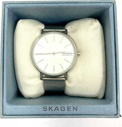 Orë dore Skagen Signatur SKW2785, kuarc, çelik inox, argjend