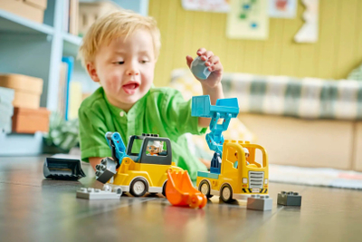 Set ndërtimi LEGO 10475 3 in 1 Construction Vehicles, për fëmijë, shumëngjyrësh