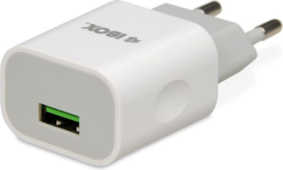 Полнач за штекер iBOX C-35 ILUC35W, 1x USB A, 1 A, бел