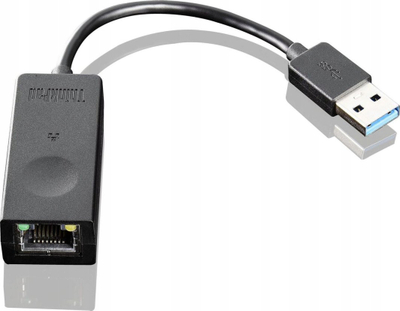Adapter rrjeti Lenovo 03X6840, USB 2.0 Type A në RJ-45, i zi