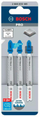 Set sharra pendël Bosch 2608655109 PRO Metal Thick T121BFC, 92mm, 3 copë