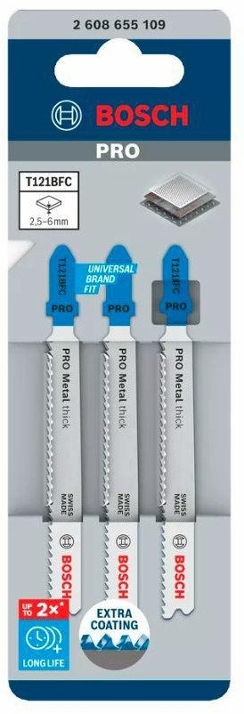 Set sharra pendël Bosch 2608655109 PRO Metal Thick T121BFC, 92mm, 3 copë