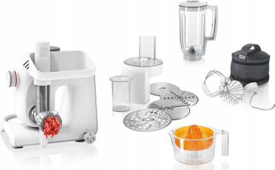 Robot kuzhine Bosch MUM58259, 1000W, tas inox 3.9L, i bardhë me argjend