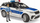 Играчка полициско возило Bruder Range Rover Velar 1/16, со фигура полицаец, модул за светло и звук