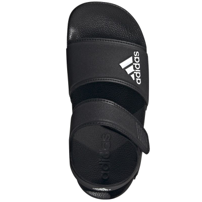 Sandale për kalamaj Adidas Adilette K Jr GW0344, material sintetik, me shirit ngjitës, të zeza