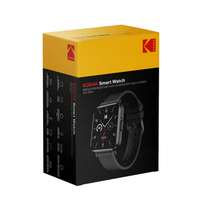 Ora inteligjente Kodak SW-7204, 1.28" Full Touch HD, Bluetooth Call, argjendtë sandy me rrip të errët